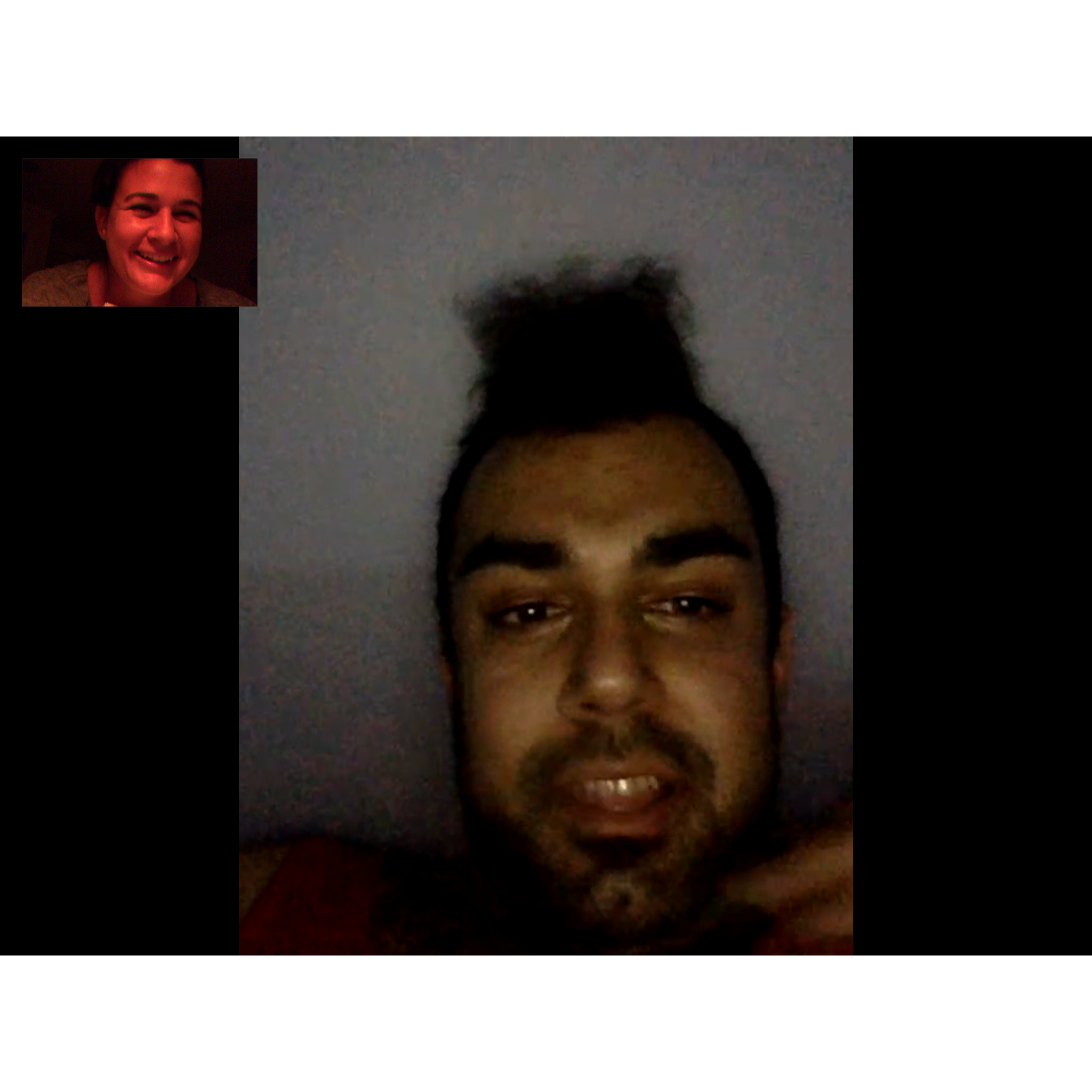 When Shahbaz had hair. RIP his locks.