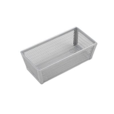 ORG Powder-Coated 3-Inch x 6-Inch Mesh Drawer Organizer in Silver
