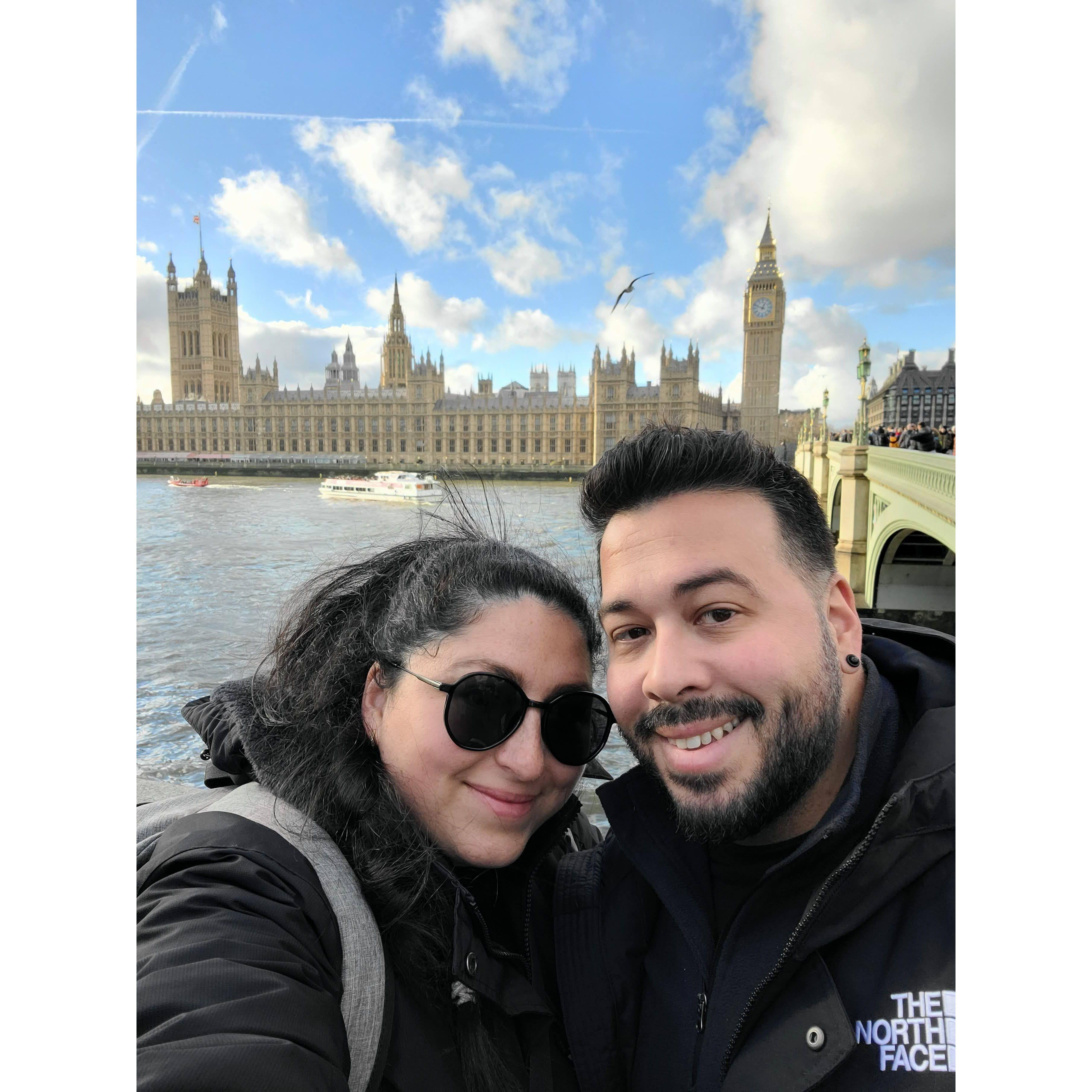 London England Big Ben Christmas 2023