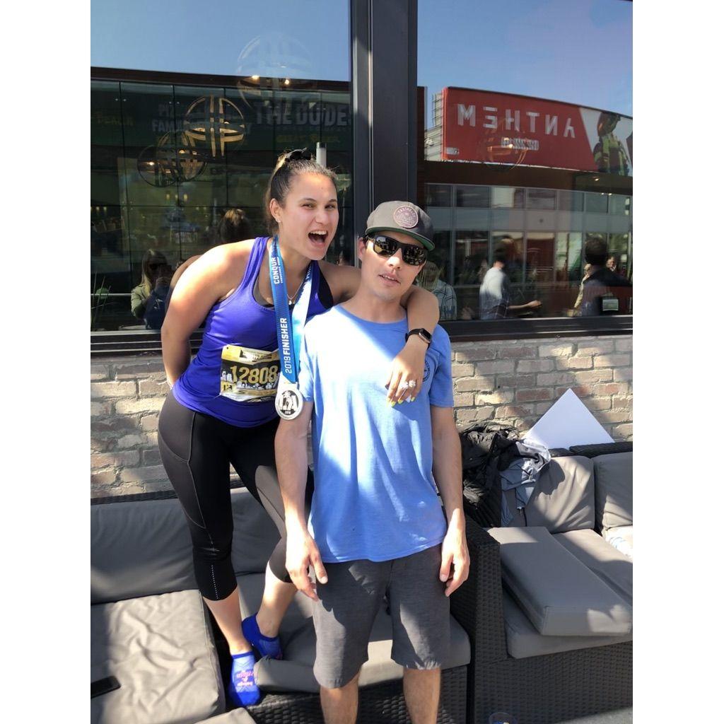 Vinny battled the LA Marathon traffic to cheer me and some pals on. Some of you were there too, but the real test of devotion came a few short days later...