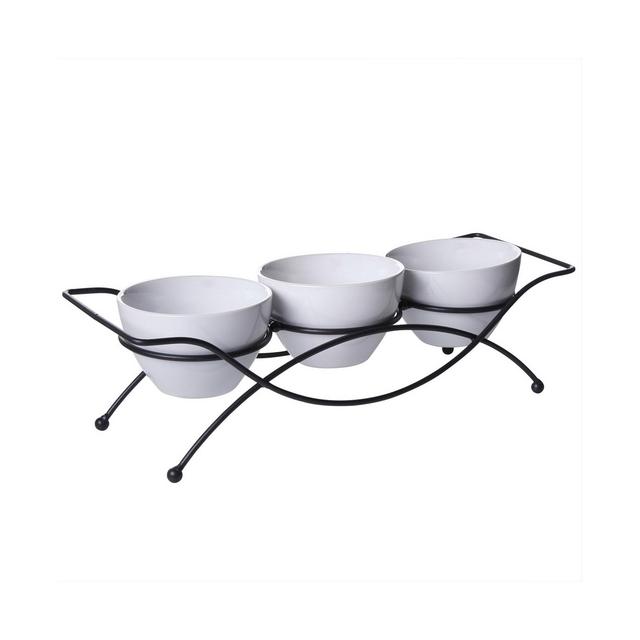 Gracious Dining 4 Piece Serving Set with Metal Rack