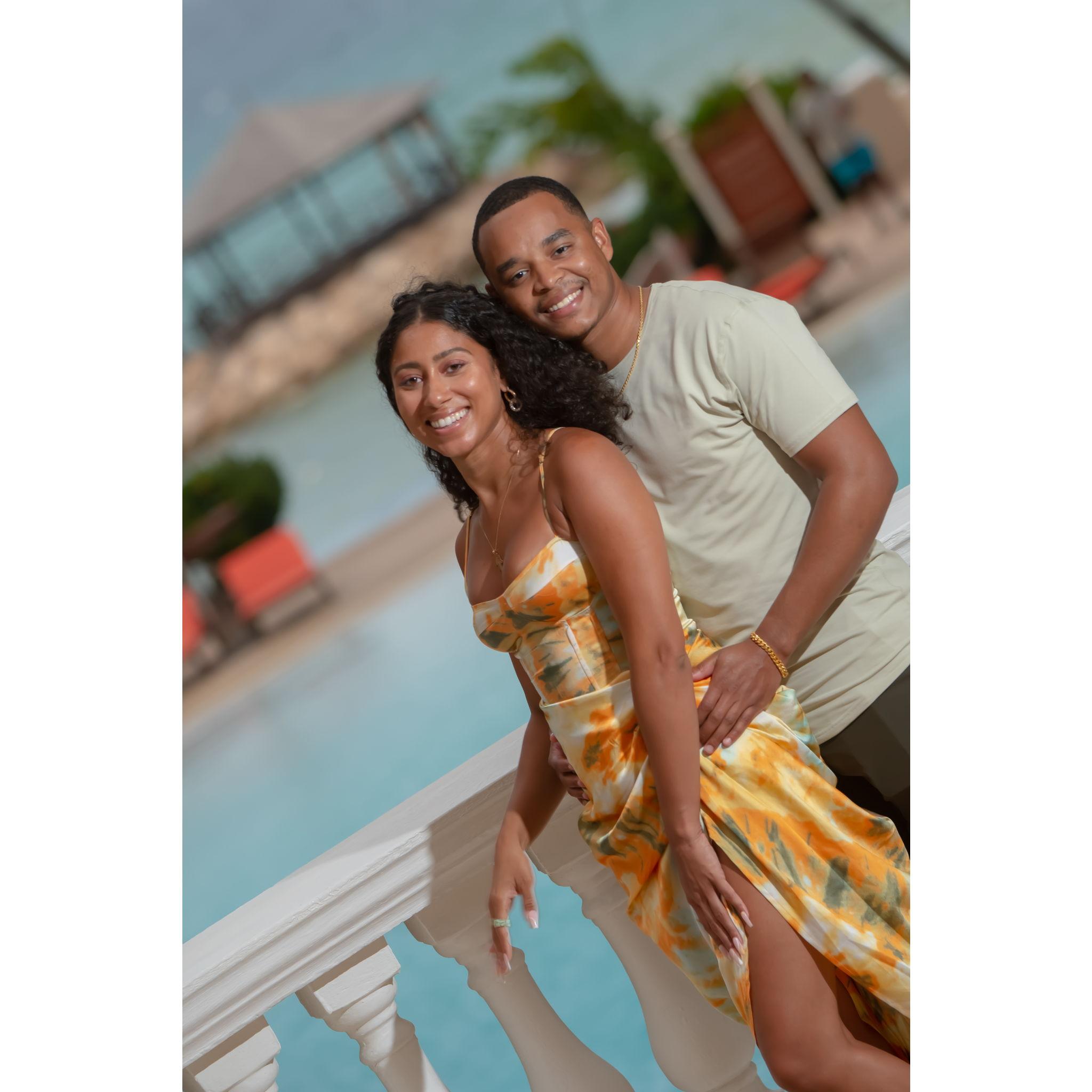 Photos from our engagement photoshoot in Jamaica