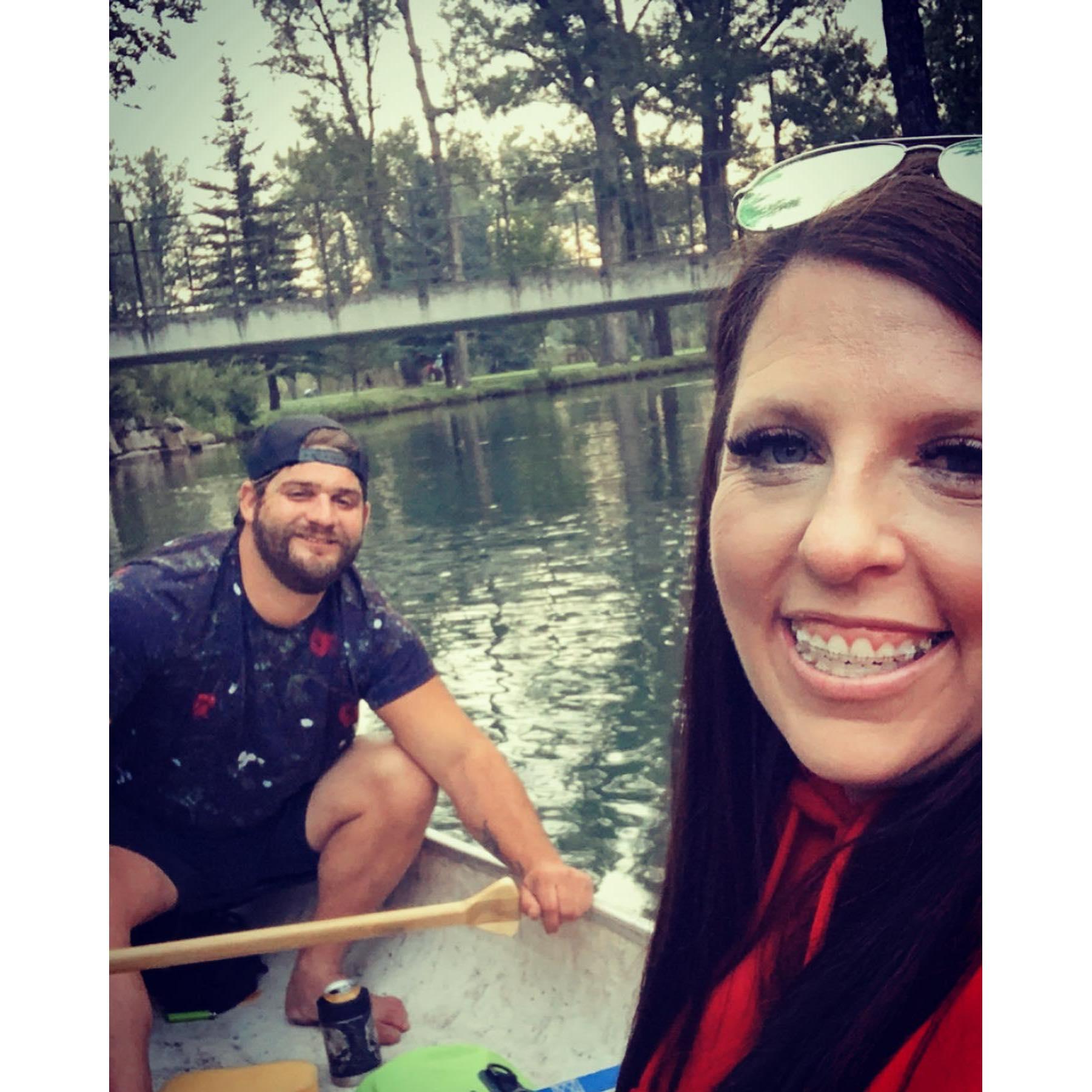 One of our first dates included Taylor’s love for boats and water