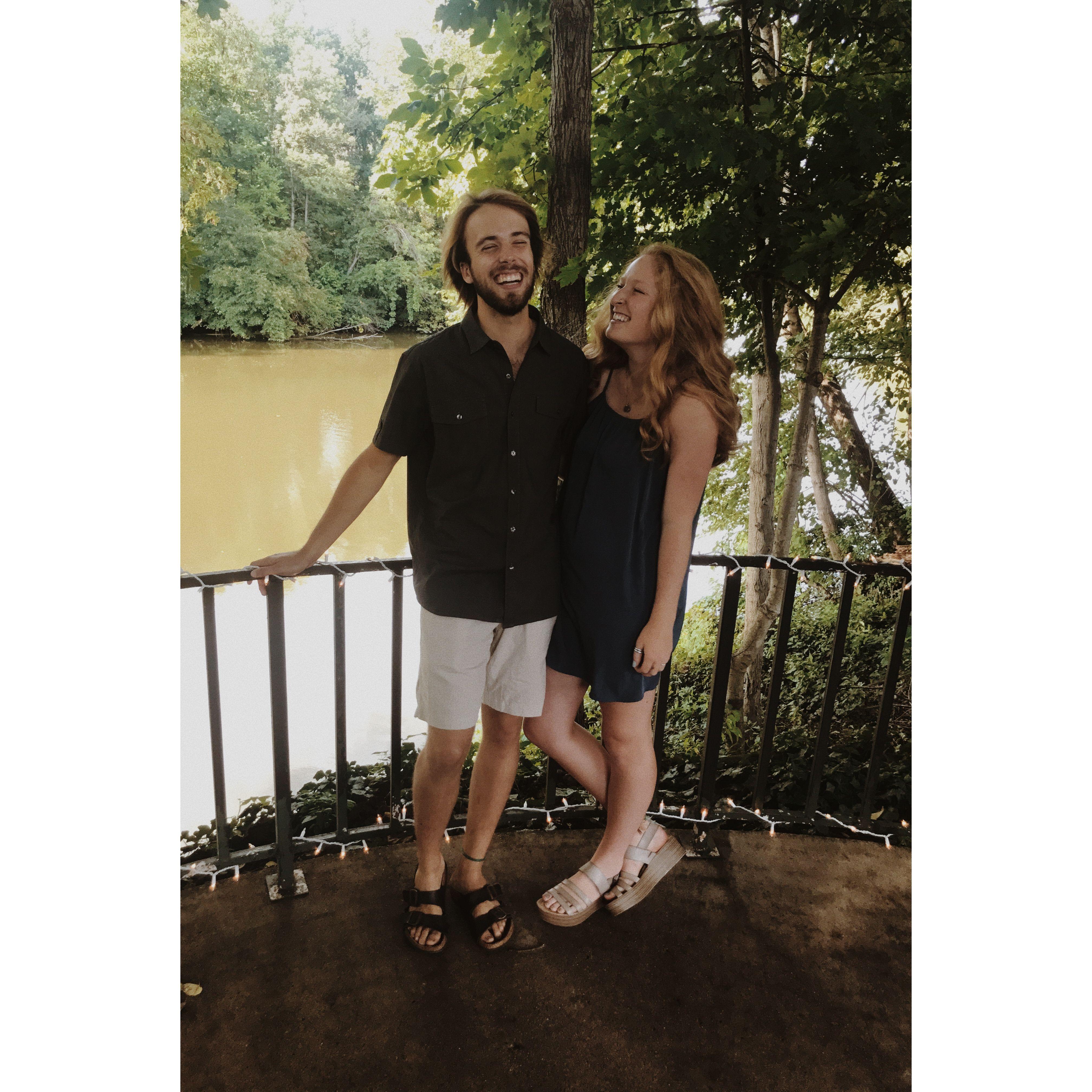 Nate first said "I love you" to Hannah on the St. Joe river in Indiana, pictured here.