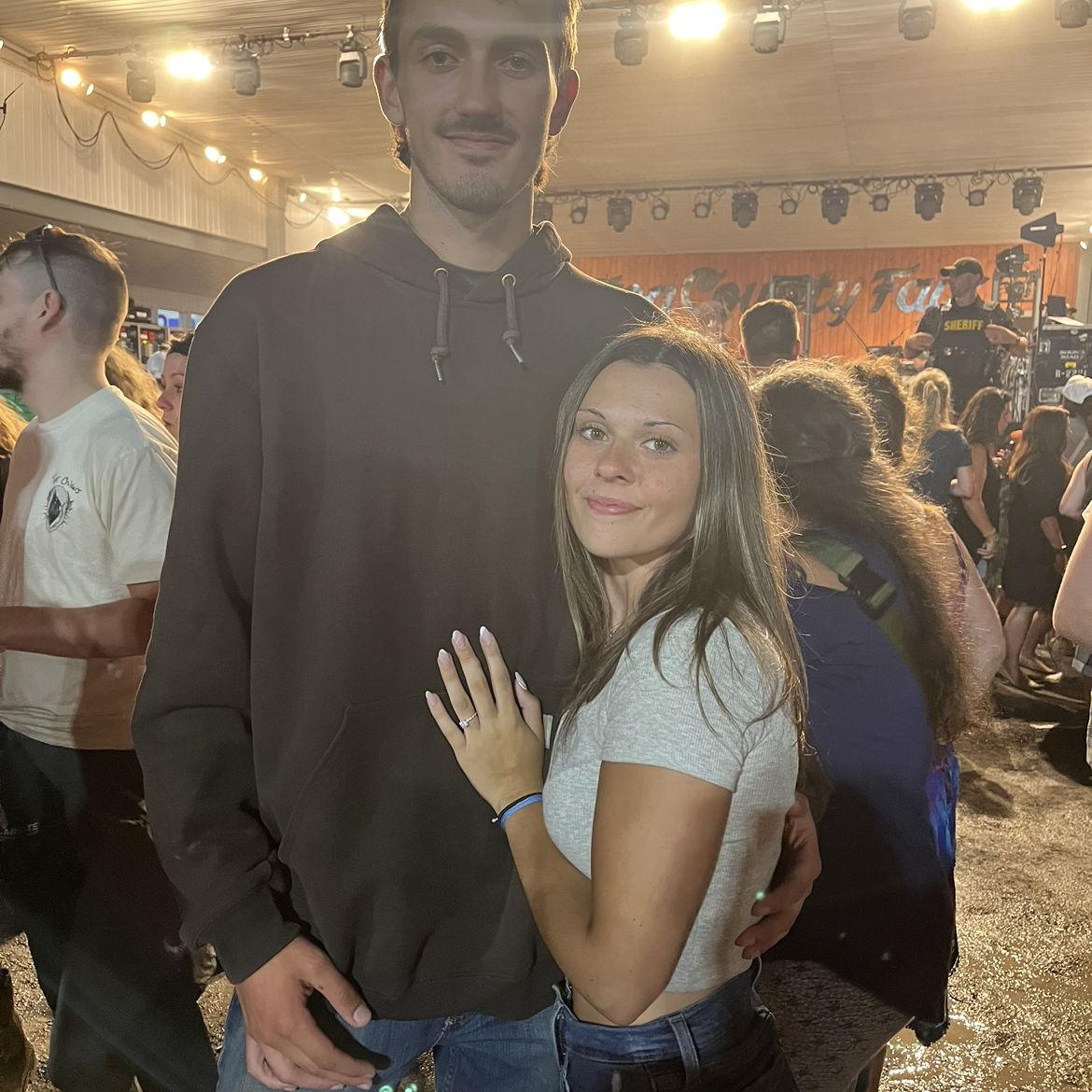 The night we got engaged!