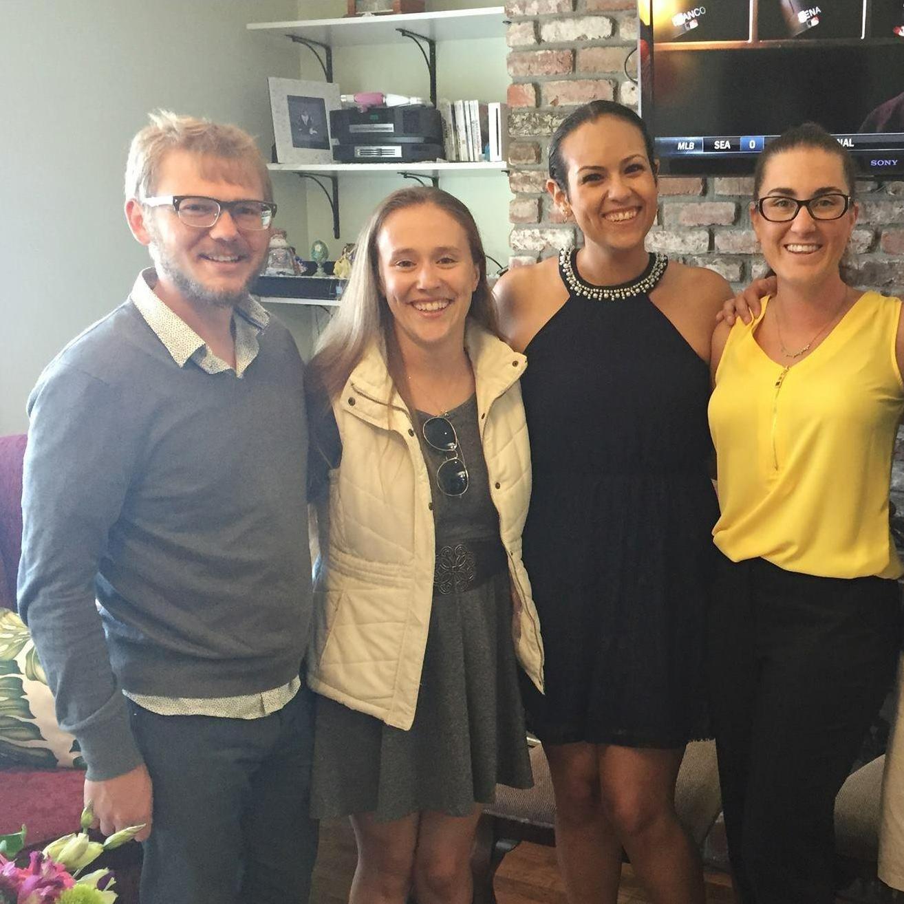 At Rachel's engagement party 2017.