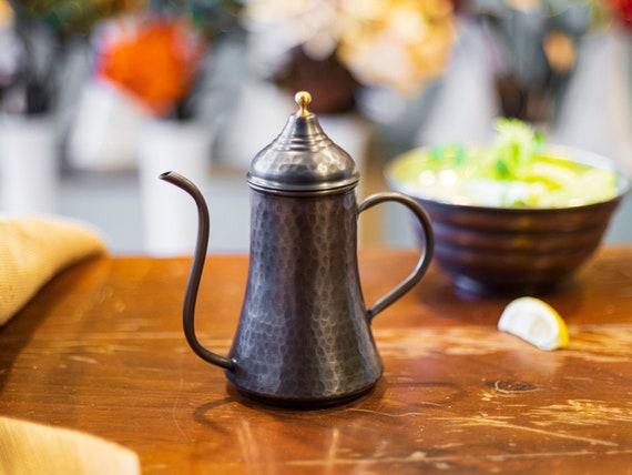 Hammered Copper Oil Bottle, Pure Copper Oil Cruet, Handmade Copper Oil Dispenser