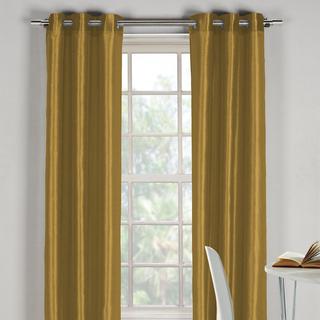 Bali Faux Silk Curtain Panel, Set of 2