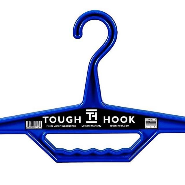 Tough Hook Original Multipurpose Heavy Duty Hanger | 200 lb Capacity | USA Made | Durable Plastic for Heavy Gear & Equipment (Backpacks, Body Armor, Plate Carrier Vests, Lead Aprons, Scuba BCDs)