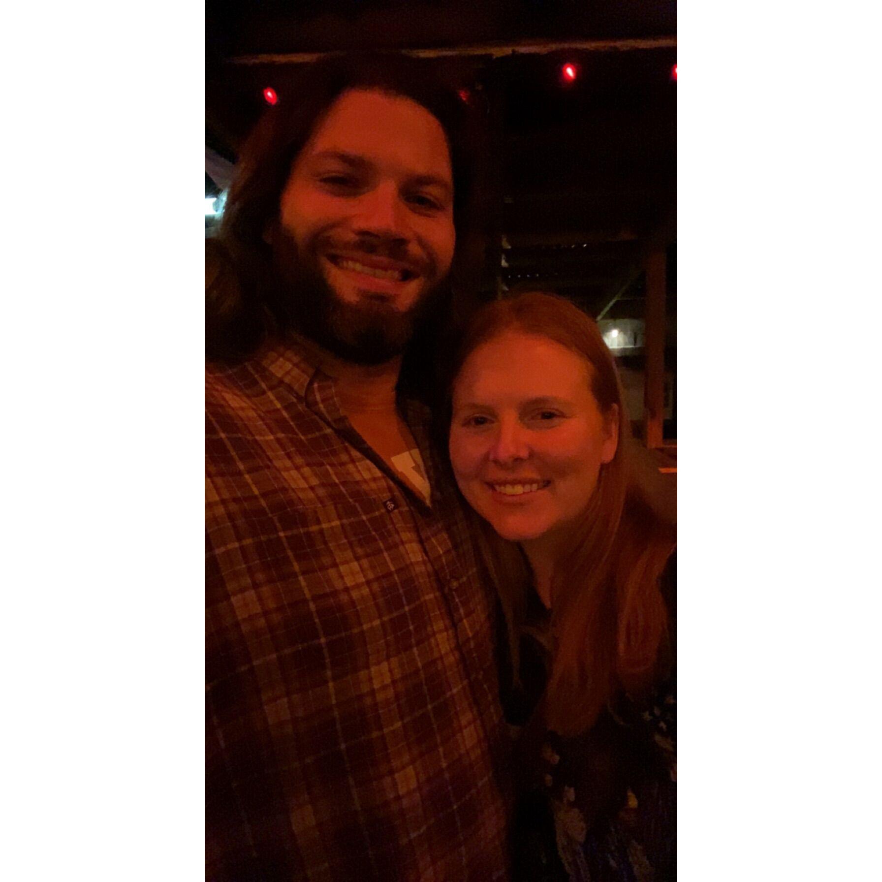1 year "first date" anniversary at Crow Bar