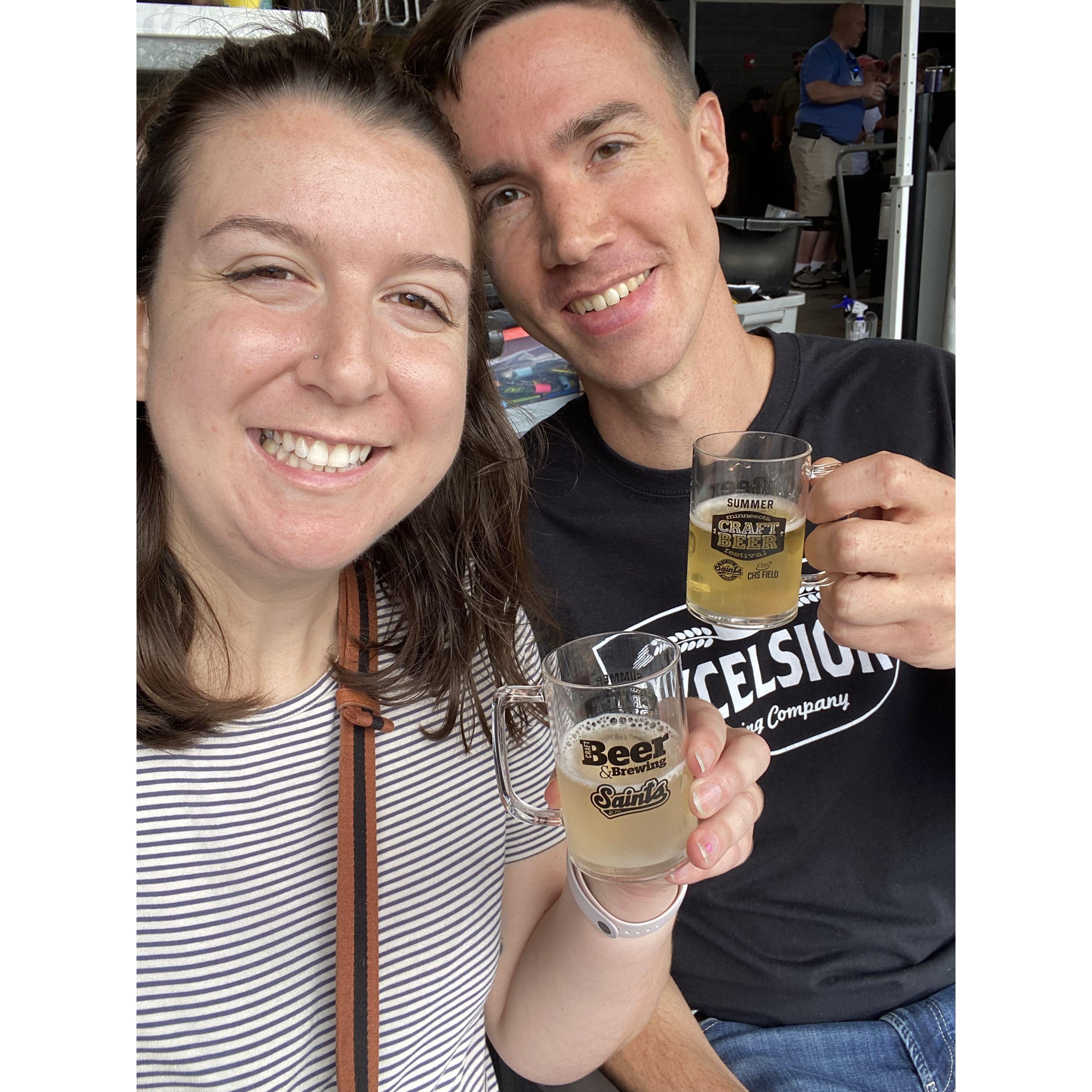 Craft beer festival for Joe's birthday.