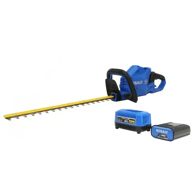 Kobalt 40-Volt 24-in Dual Cordless Electric Hedge Trimmer 2 Ah (Battery & Charger Included)