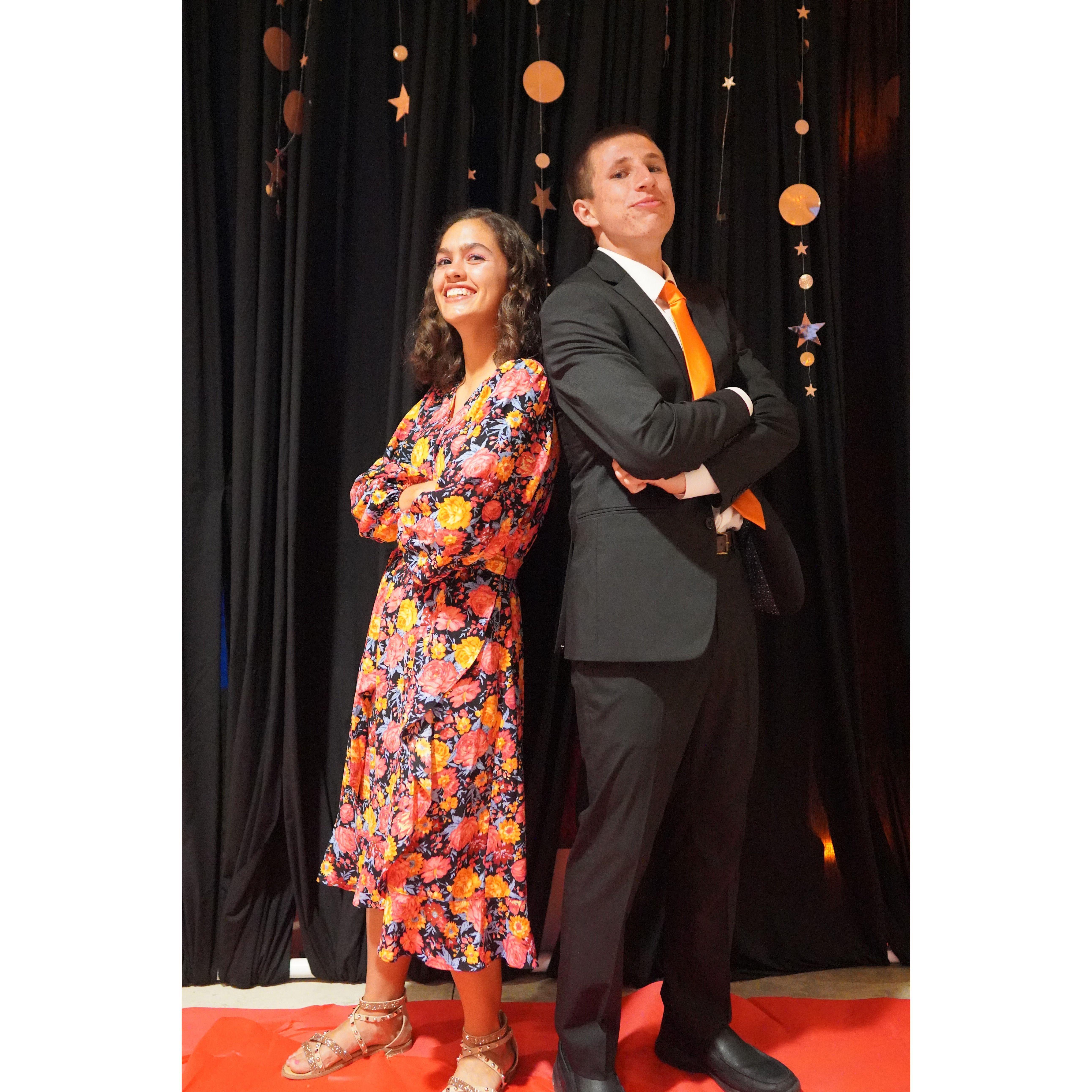 Our first high school dance!