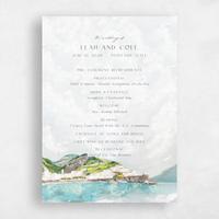 Grey Wedding Program - Sorrentine