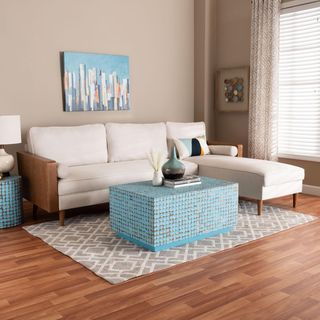 Harleson Mid-Century Modern Right Facing Sectional Sofa