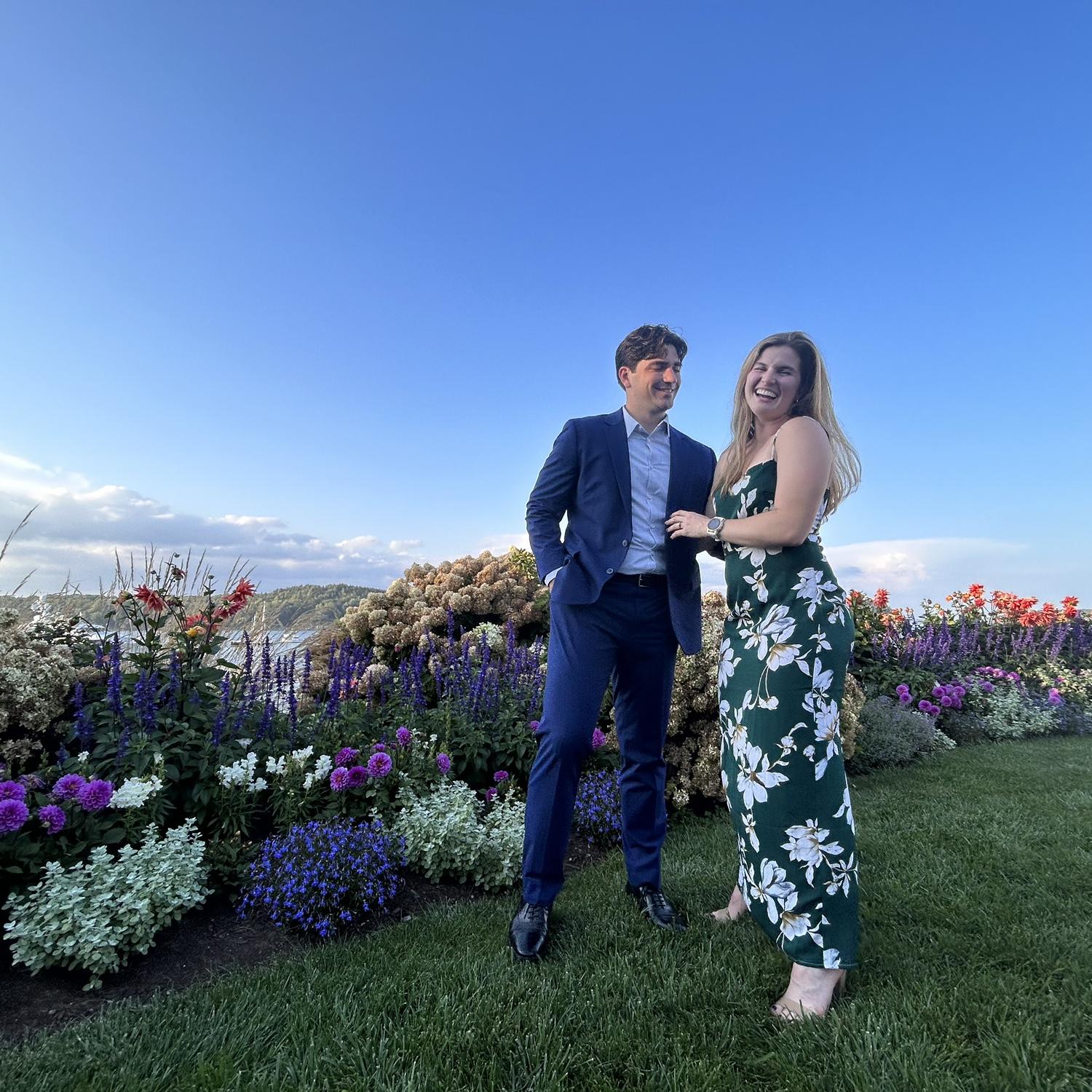 At PD’s maid of honor’s wedding in Bar Harbor, September 2023