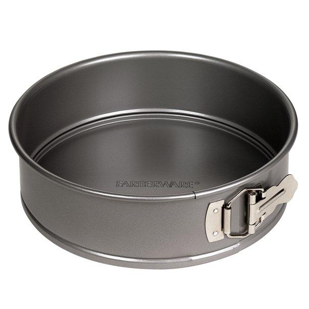 Farberware 9-Inch Nonstick Bakeware Round Springform Pan, Gray