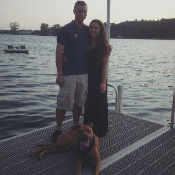 A family photo at one of our favorite spots -- Saratoga Lake!