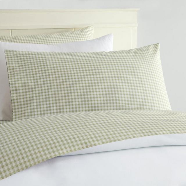 Laurel & Mayfair 250tc 100% Cotton Gingham Print Sheet Set, King, Navy