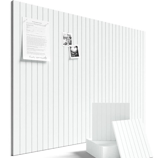 Large Felt Bulletin Board 48" x 36" Cork Board Alternative-12 Pack with 70 Safe Removable Adhesive Tabs, Cork Boards for Walls Cork Board for Home Office Classroom Pin Board-Cold White