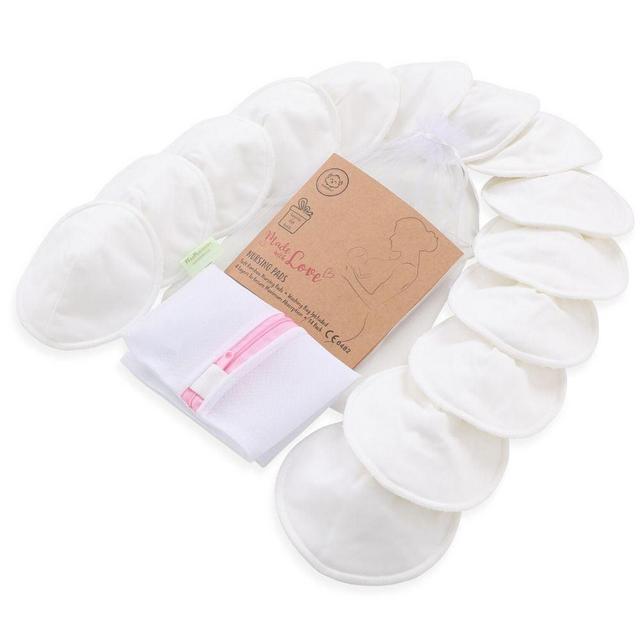 KeaBabies 14-Pack Organic Bamboo Nursing Breast Pads