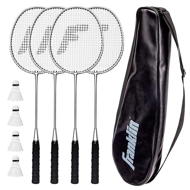 Franklin Sports Badminton Racket + Birdie Set - Replacement Badminton Equipment for Kids + Adults - 2 Player - 4 Player Badminton Racket Sets