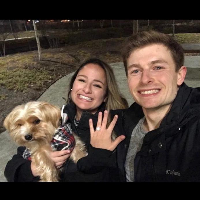 Moments after we got engaged! (December 2019)
