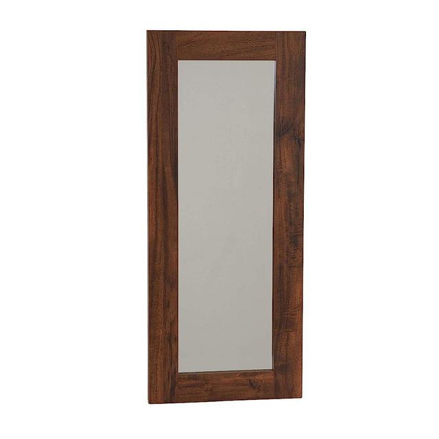 Household Essentials Hickory 8118-1 Rectangle Wall Mirror Décor | 29.5 in x 12.6