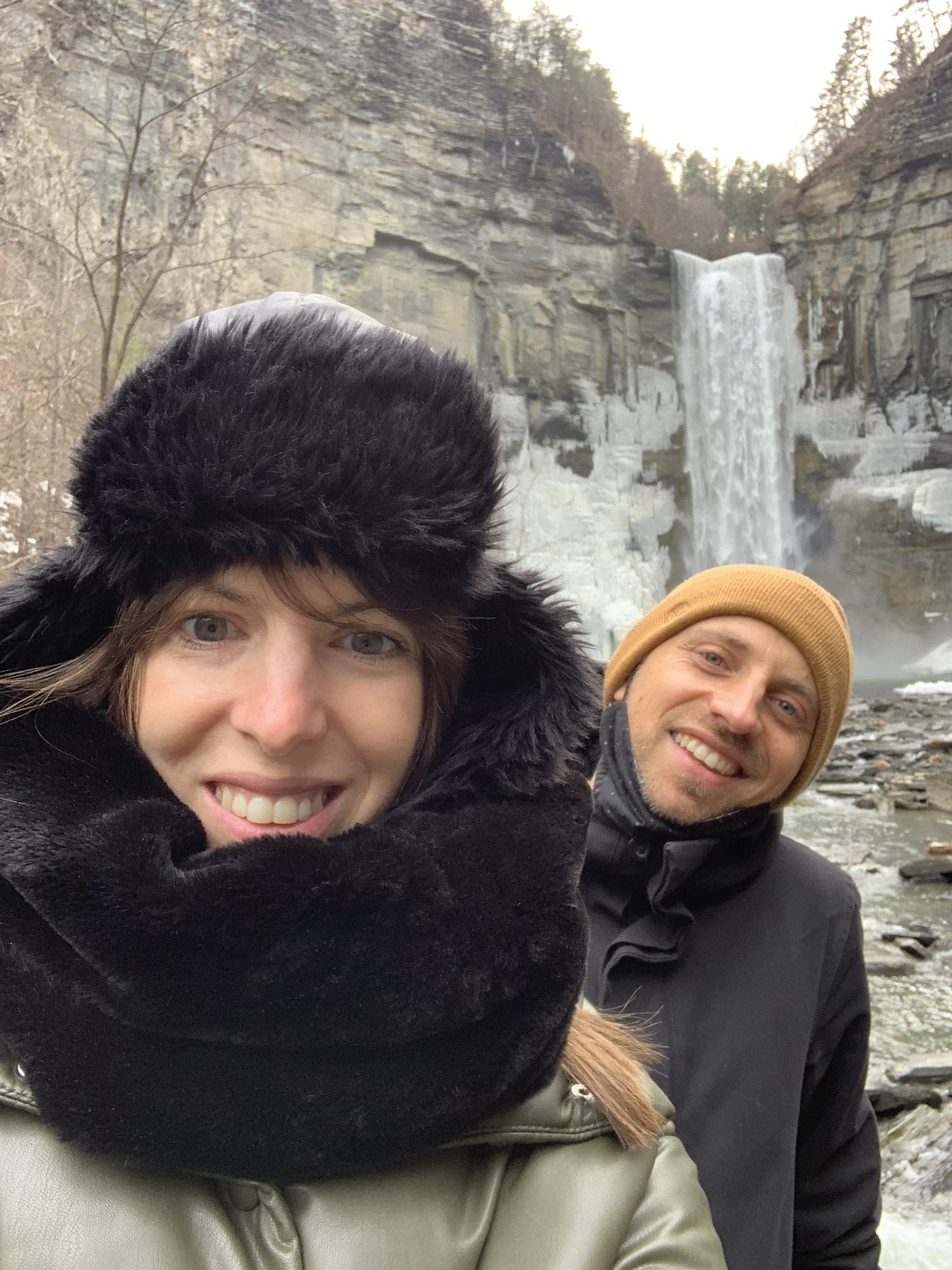 Taughannock Falls in Ithaca, NY. December 2020.