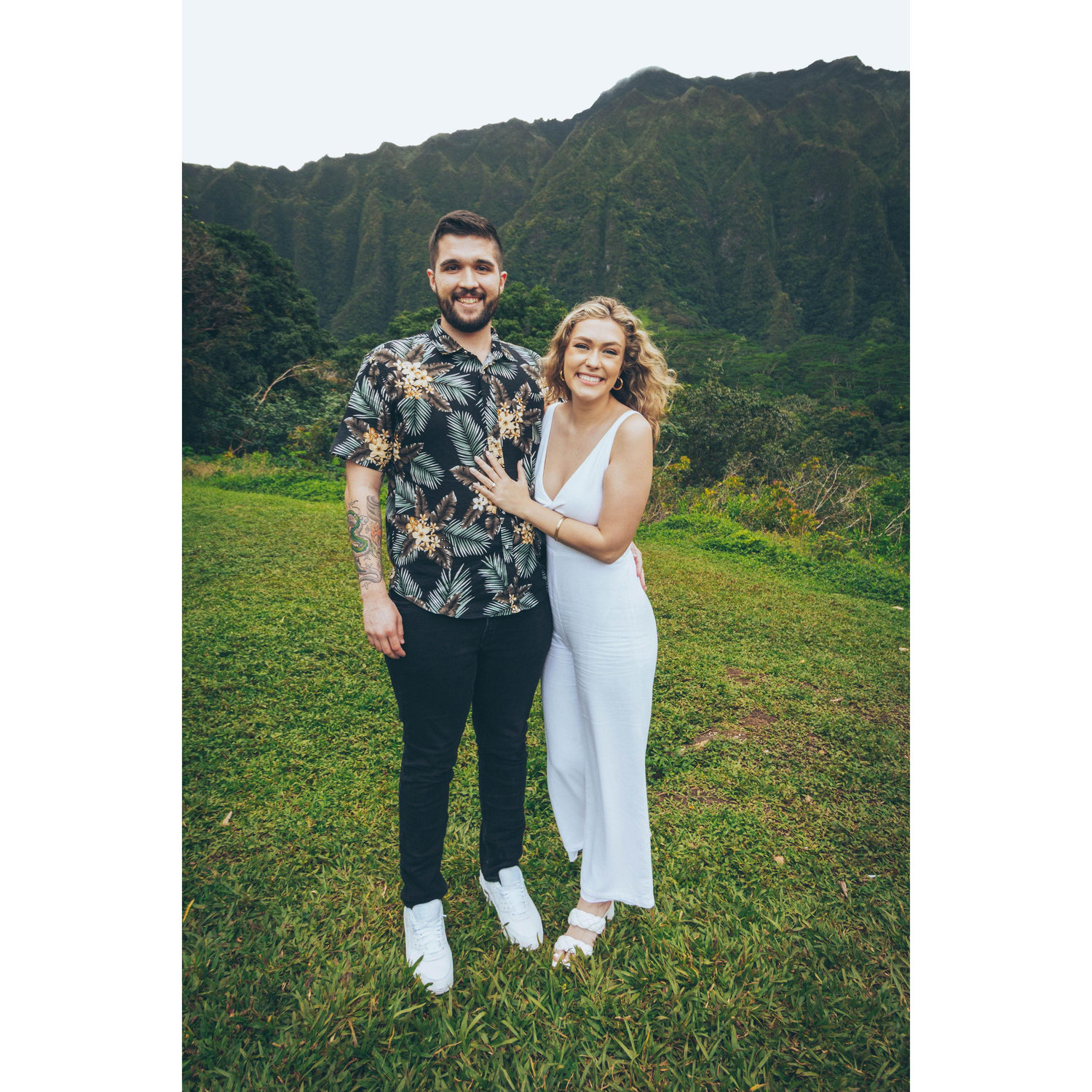 Engagement at the Ho'omaluhia Botanical Garden in Kaneohe, Oahu, Hawai'i - April 2023