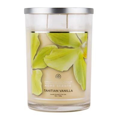 19oz Pillar 2-Wick Candle Tahitian Vanilla - Home Scents By Chesapeake Bay Candle