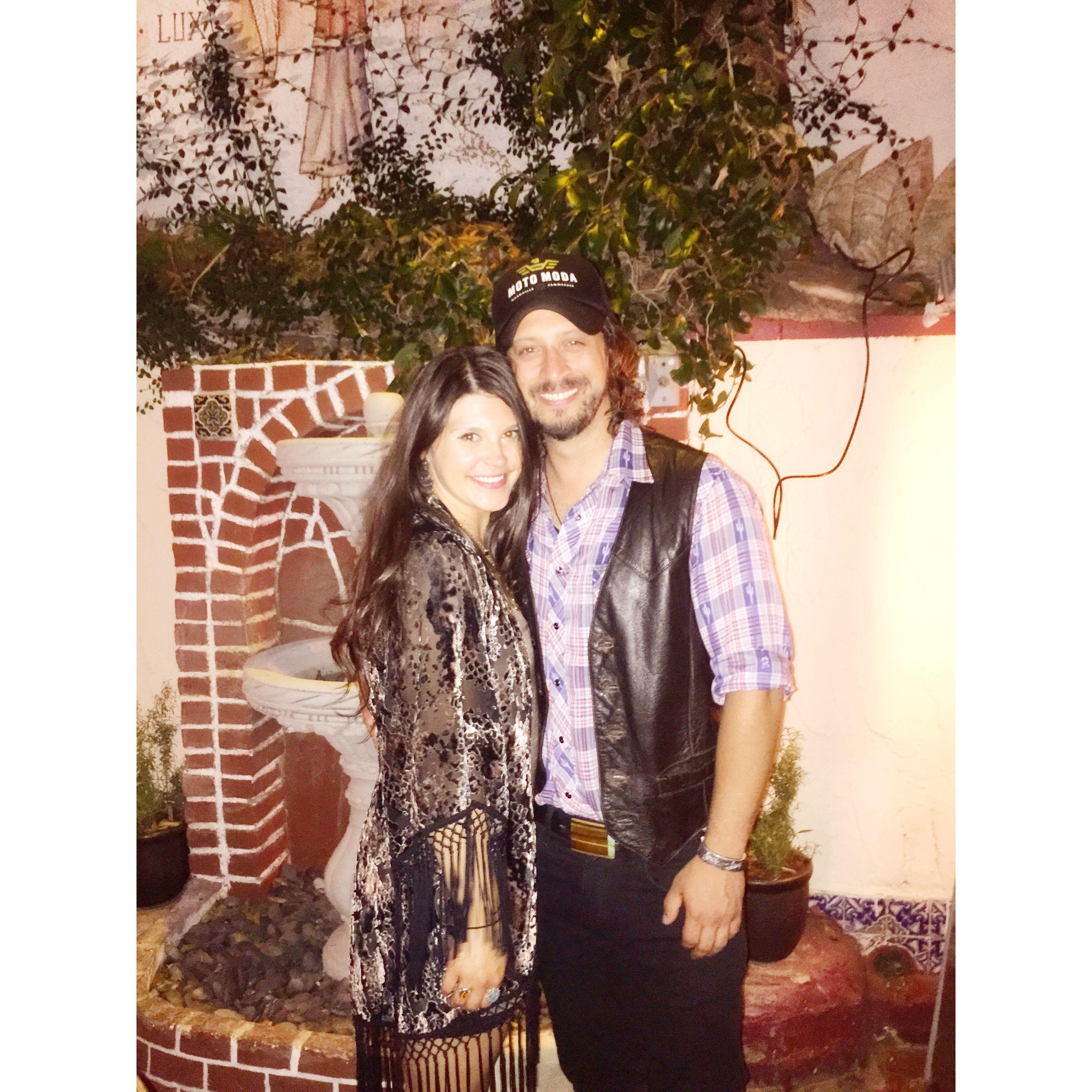 After one of our first shows together at El Cid in LA. We hadn't formed Slings and Arrows yet but had started singing That Was Me Then together.