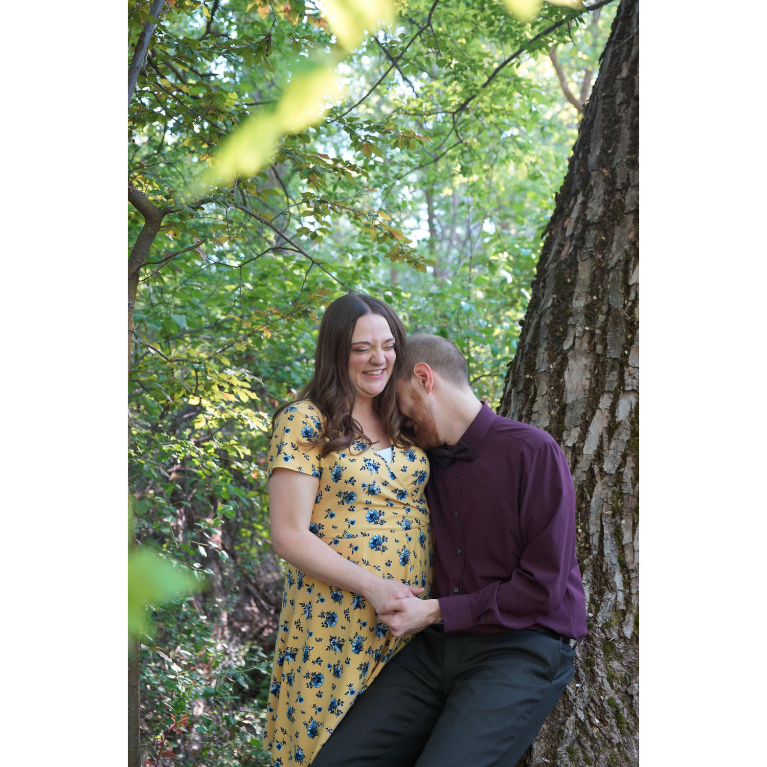 having a laugh mid photoshoot