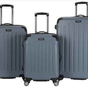 Kenneth Cole REACTION Renegade Luggage, Granite Blue, 3-Piece Set