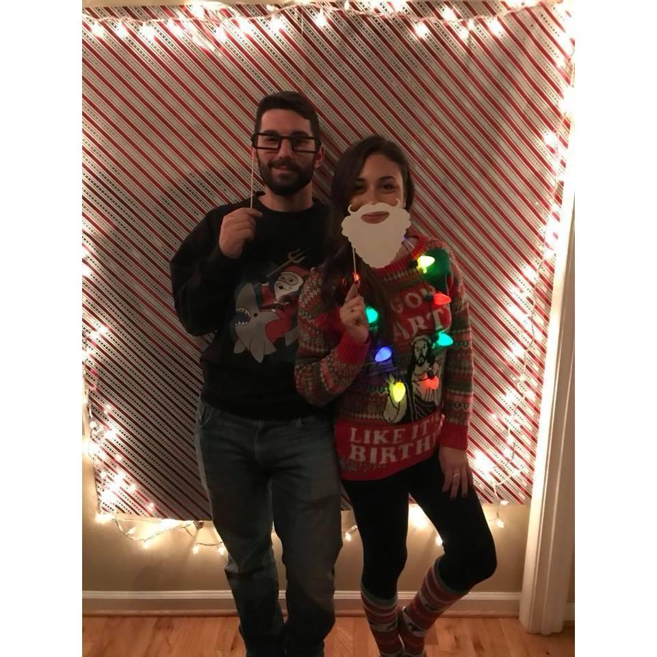 Ugly Sweater Christmas party at Emilee's rowhome in Fed Hill!