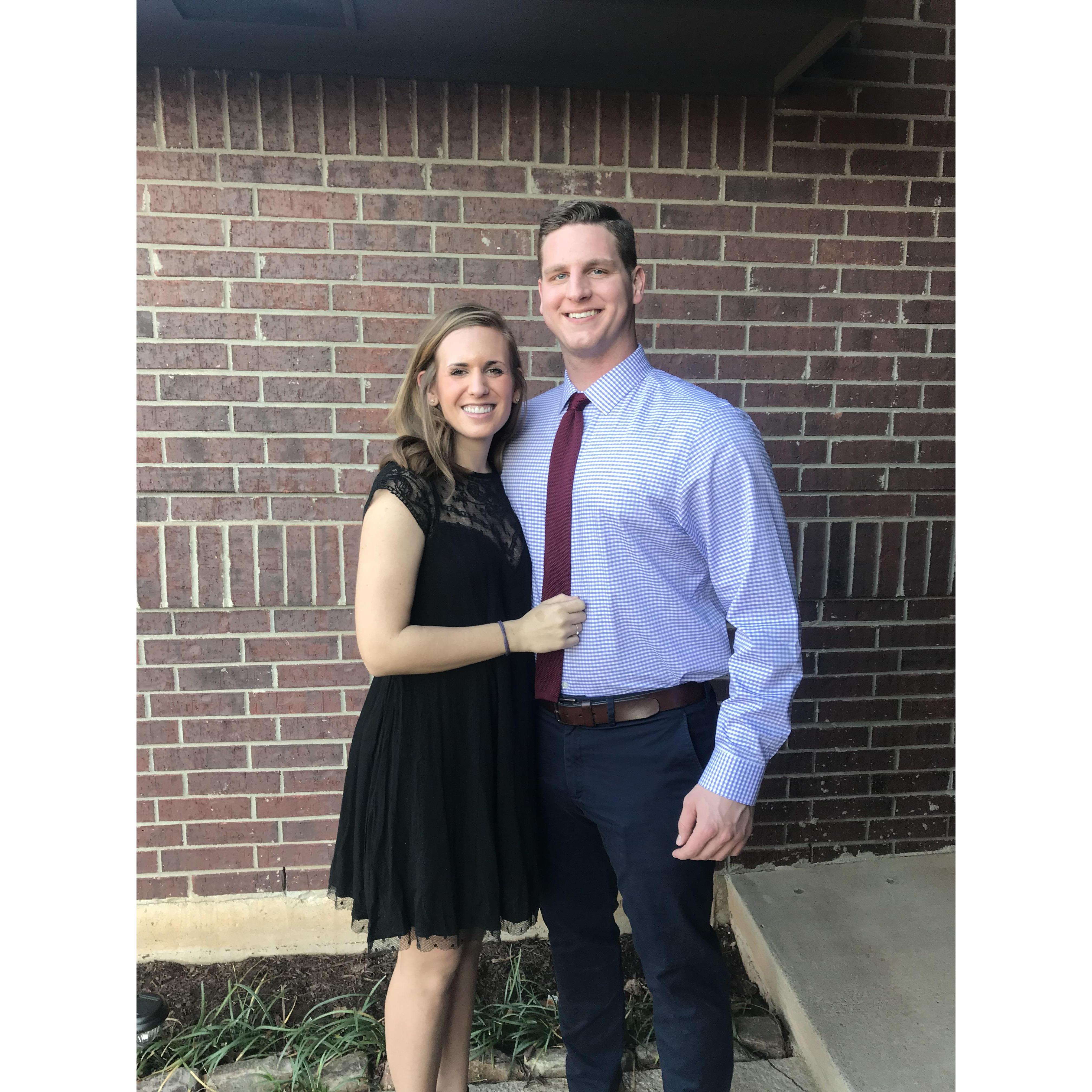We got dressed up and pretended to be fancy people. We had dinner at the top of the Devon Tower in OKC !