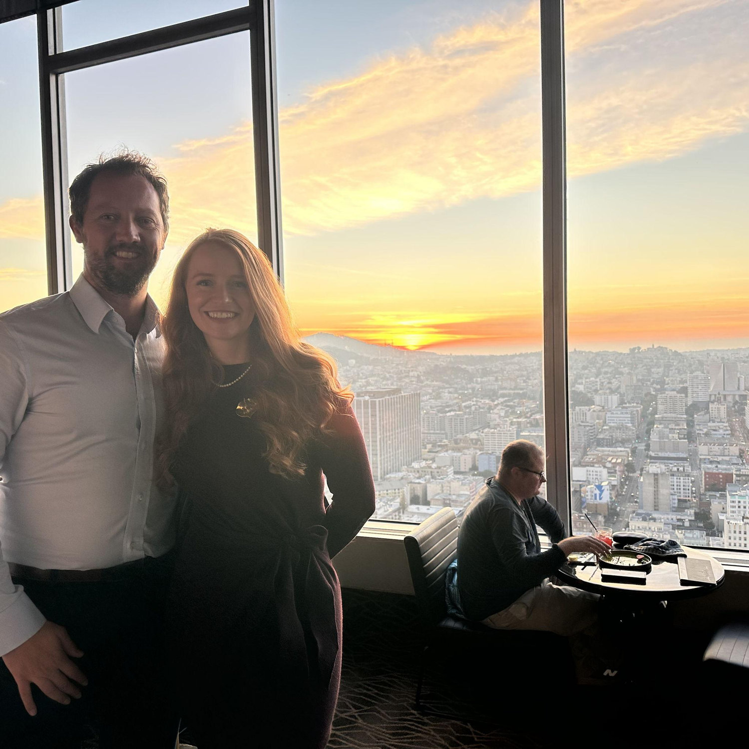 Rooftop bar before Nutcracker Ballet, San Francisco