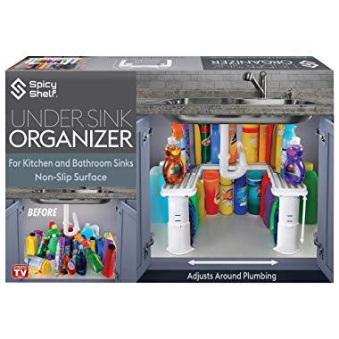  Ceetug Under Sink Organizers and Storage 2 Tier Slide