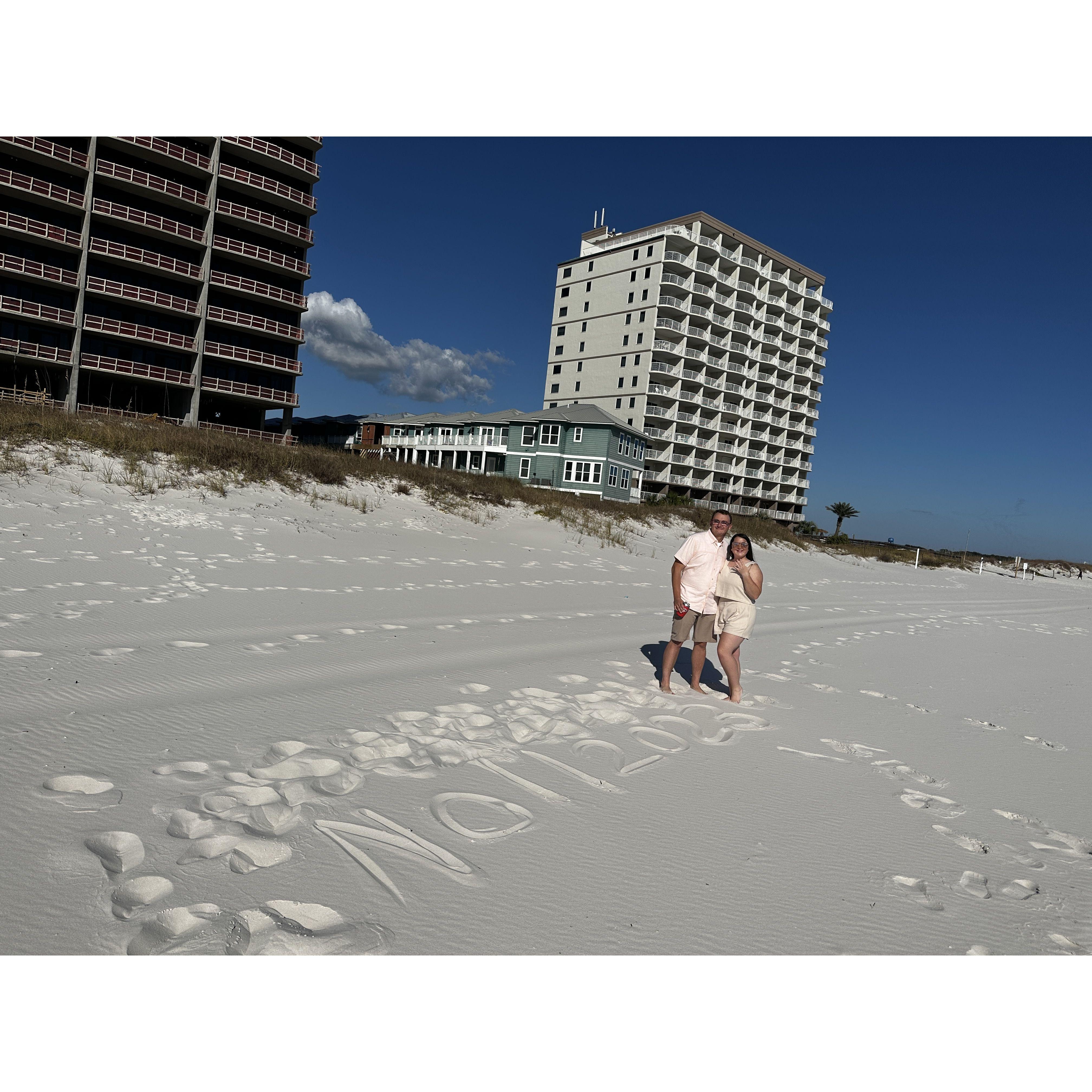 Orange Beach Florida/Alabama line.