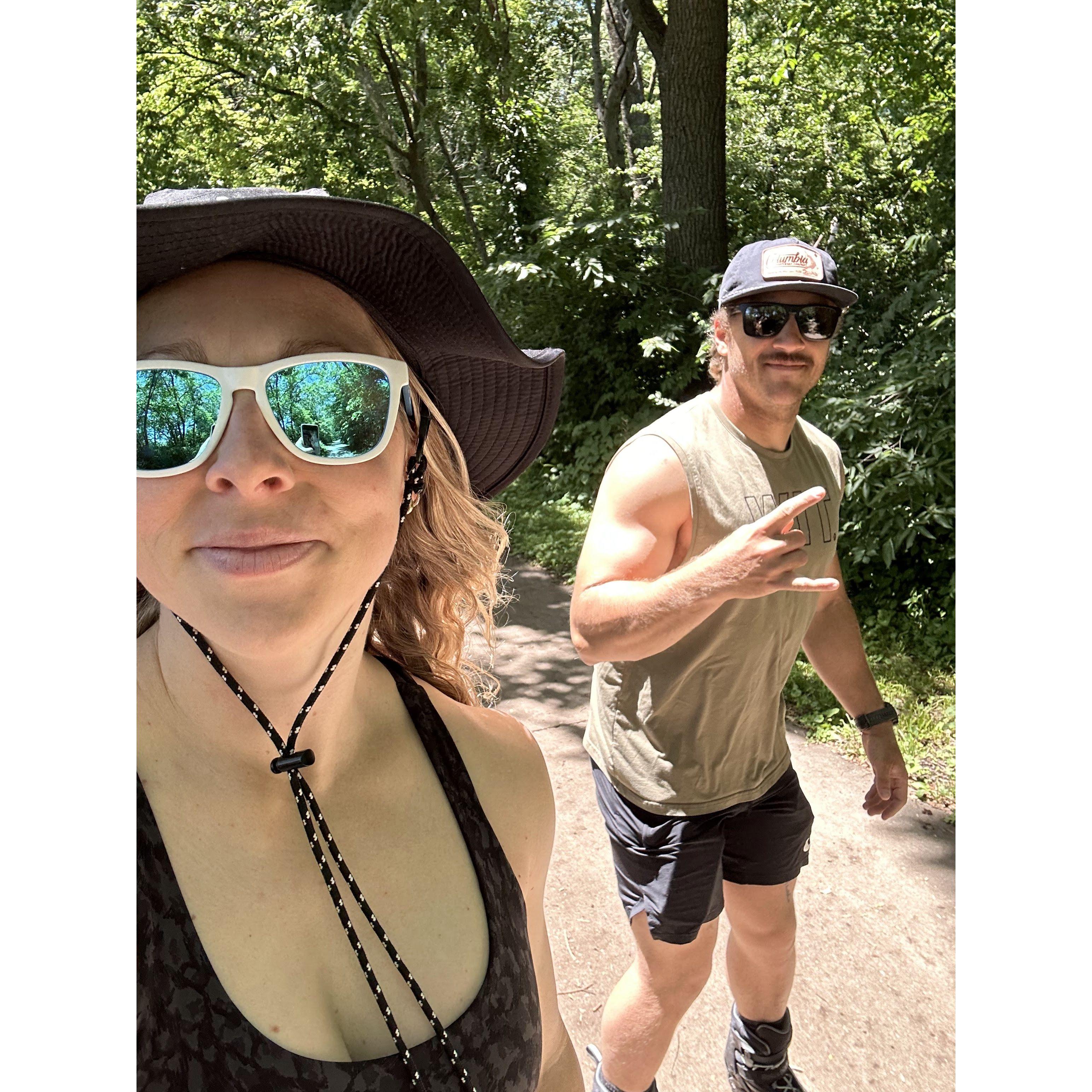 We love to rollerblade in the summer