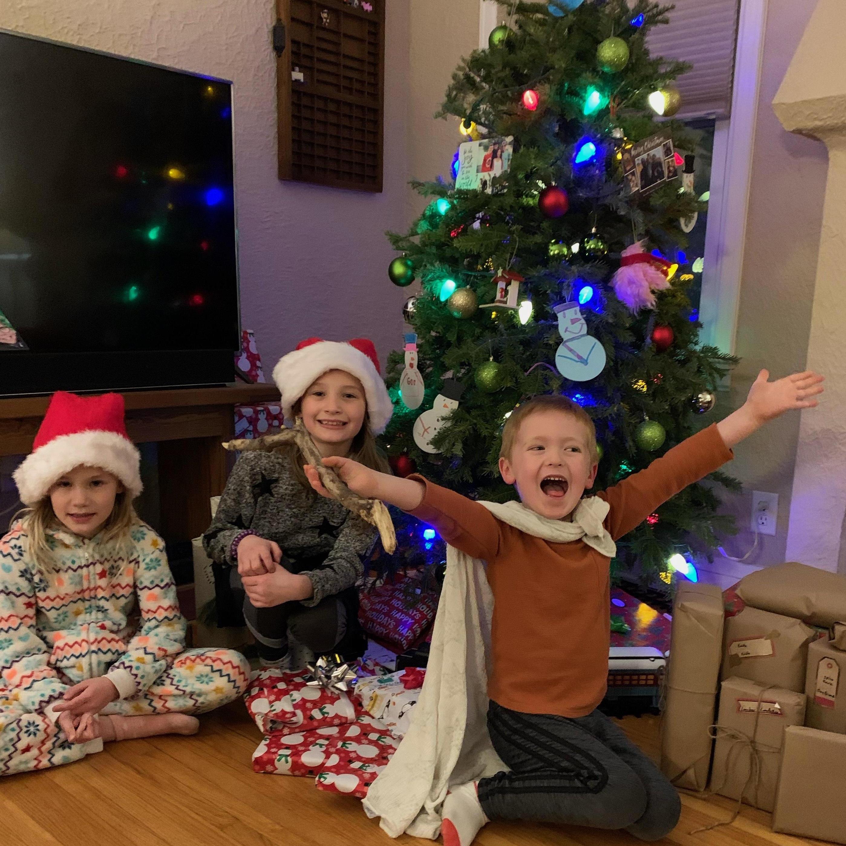 Kids' first Christmas together!