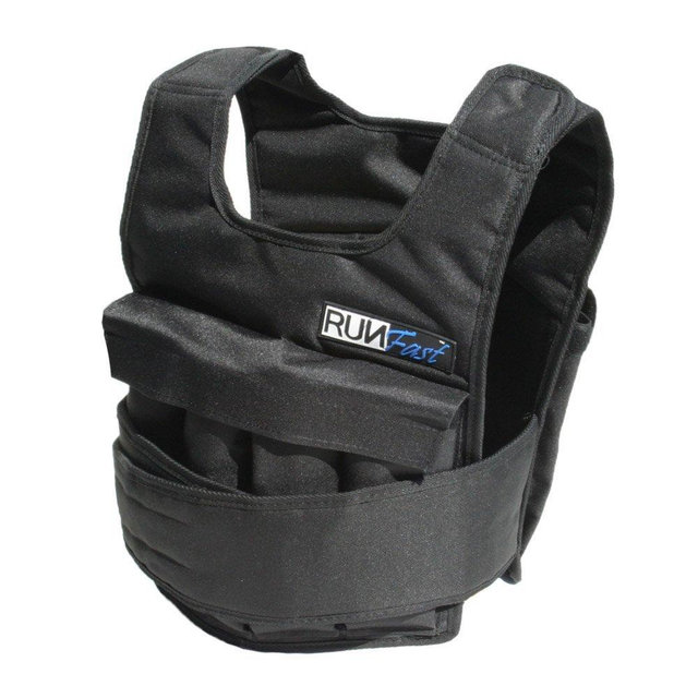 RUNmax Pro Weighted Vest 12lbs/ 20lbs/ 40lbs/ 50lbs/ 60lbs with Shoulder Pads Option
