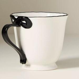 Benedita Bow Stoneware Mug Black