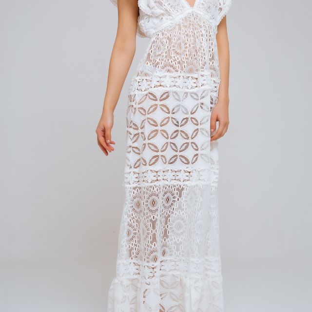 NICOLE DRESS IVORY (M) // Honeymoon Outfits