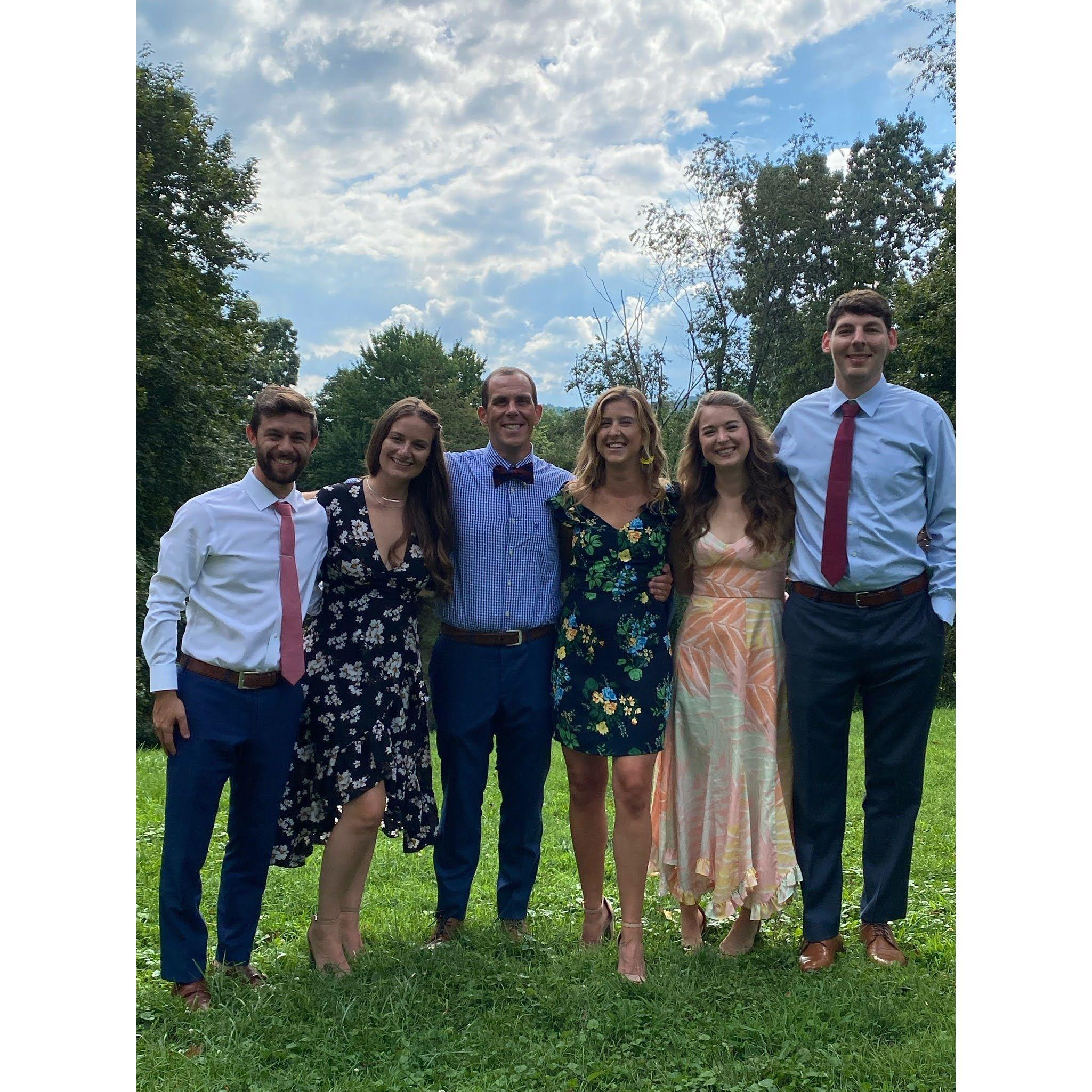 All dressed up with friends Jack, Kristin, Russ, and Maggie celebrating the wedding of Vic & Ardie in NY state!