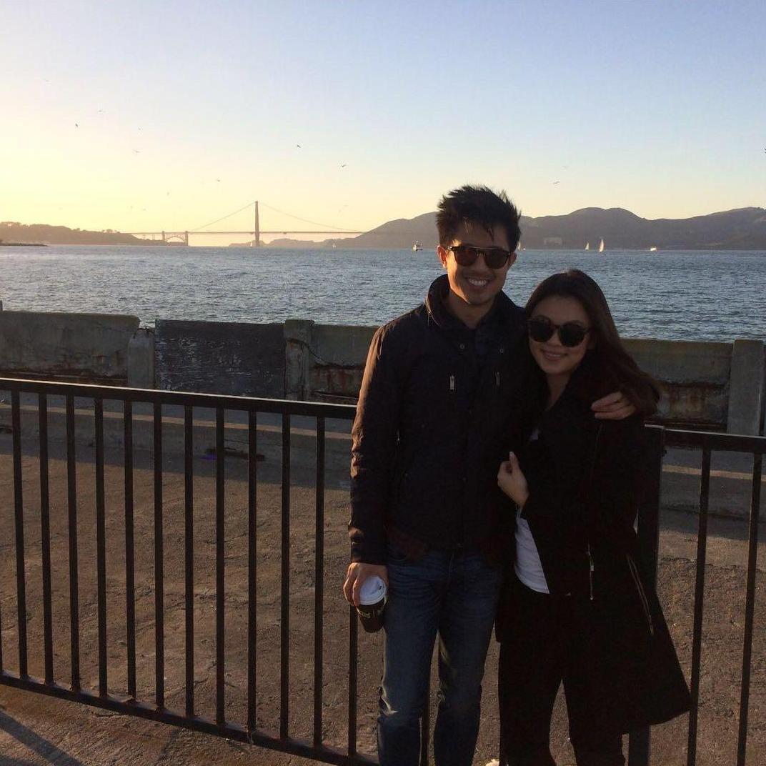 This photo is from our first Christmas together in San Francisco, visiting Michael's family in the Bay.