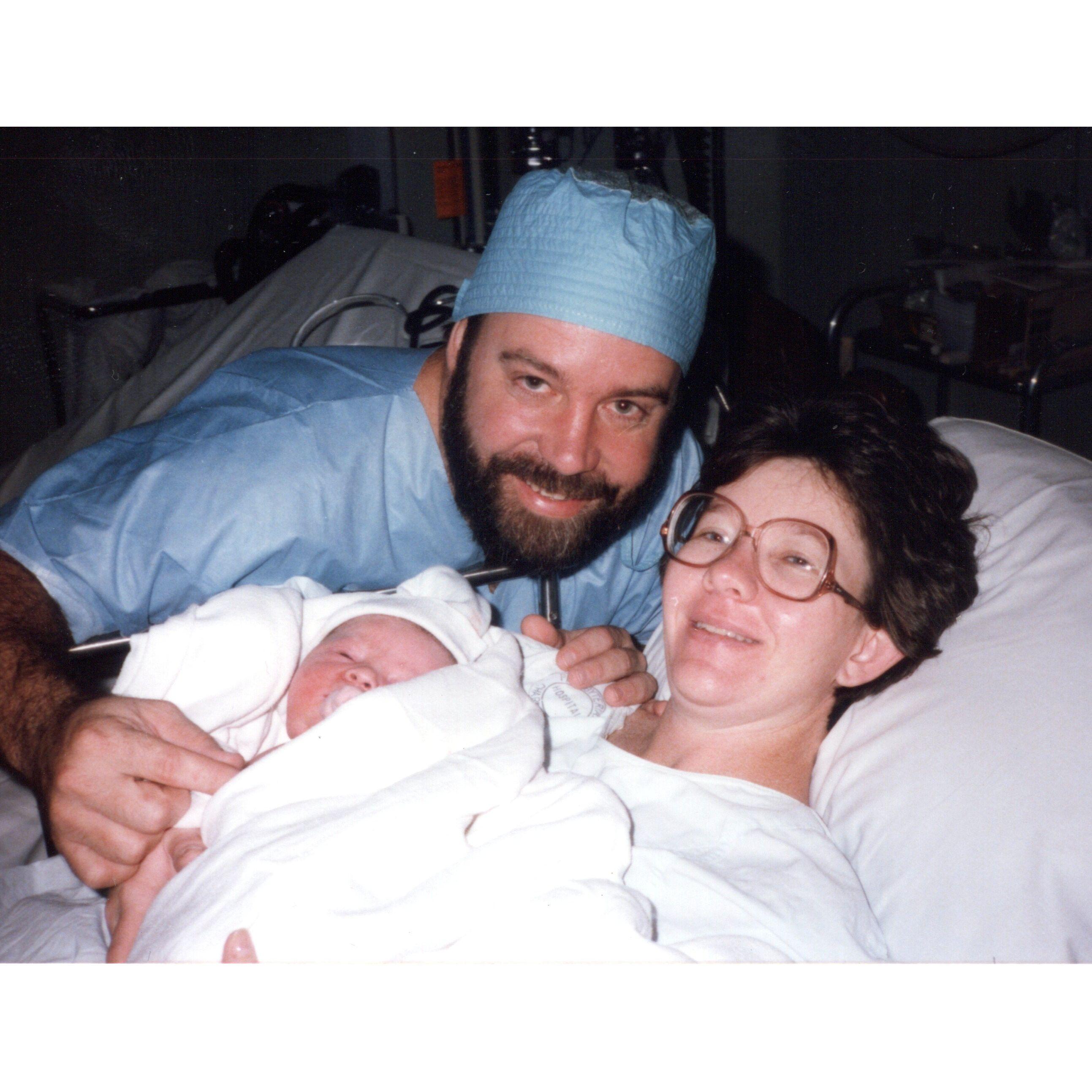 Robbie and his parents