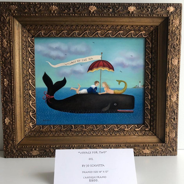 Commissioned Wedding Portrait by JoAnne Scavetta (Local Stonington, CT Artist)