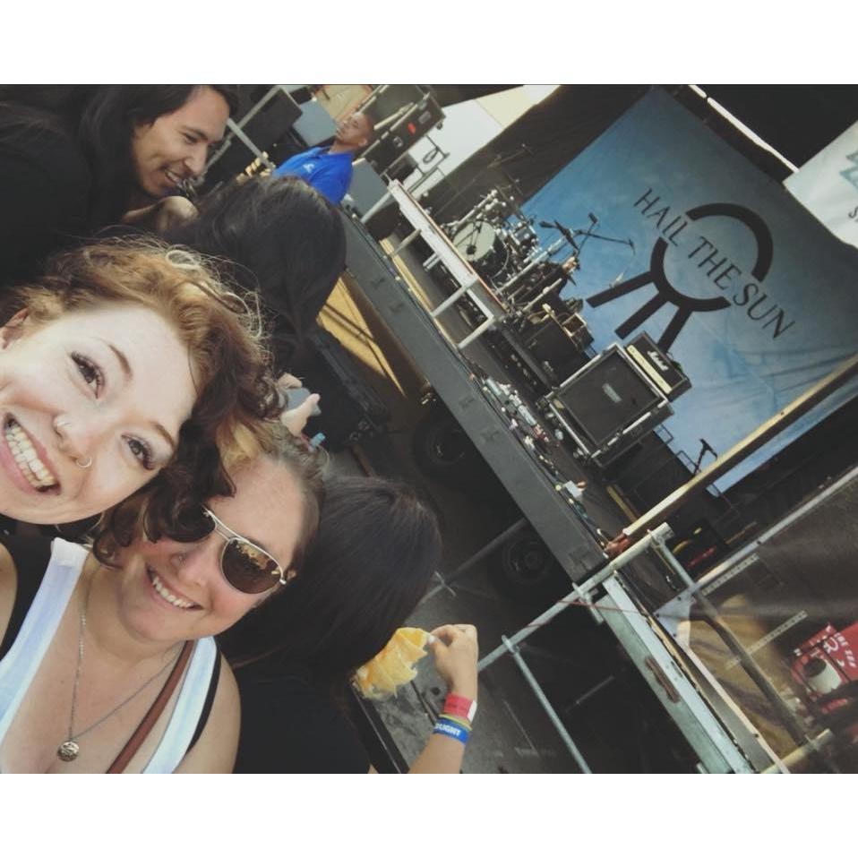 Waiting for Hail the Sun's set at Aftershock! (2018)