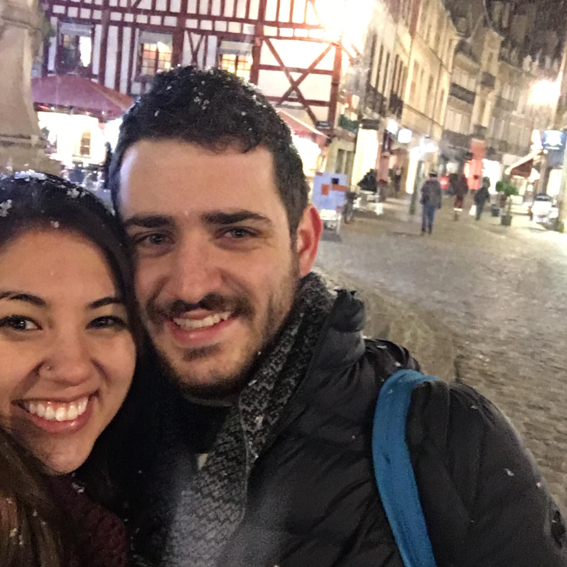 Truffle hunting for Renan's birthday weekend in Dijon, France! January 2017.